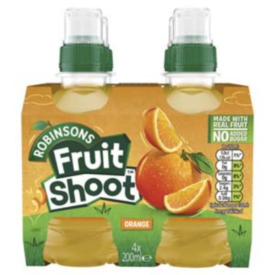 Picture of 200 FruitShoot Orange NAS 4pk x6 DRS